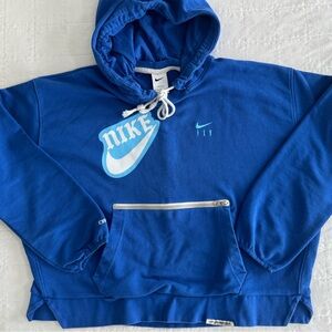 Nike EYBL ‘23-24 DriFit Royal Blue Hoodie with White Accents